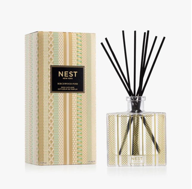 Nest Reed Diffuser 5.9oz Scents in Birchwood Pine at Wrapsody