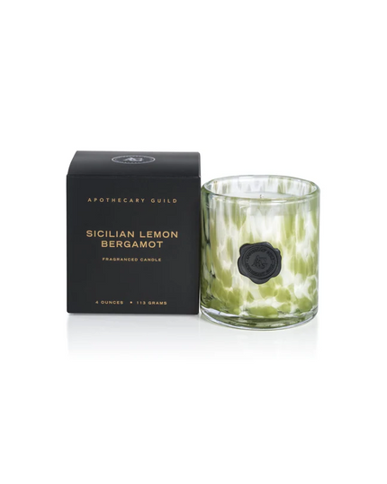 Opal Glass Sicilian Lemon Mini Box Candle Candles in at Wrapsody