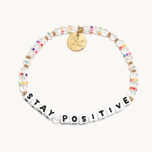 Little Word Project Stay Positive Bracelet S/M Bracelets in  at Wrapsody