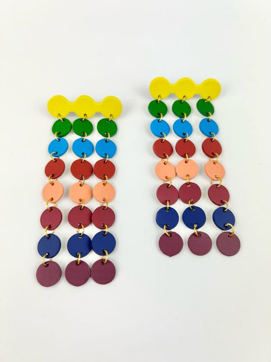 Sunshine Tienda Rainbow Cascade Earrings Earrings in  at Wrapsody