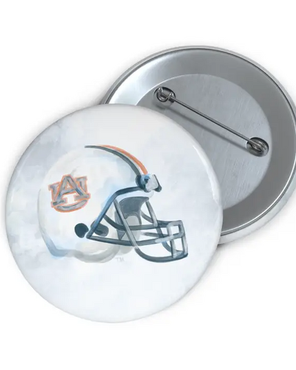 Football Helmet Auburn Button Fun & Games in  at Wrapsody