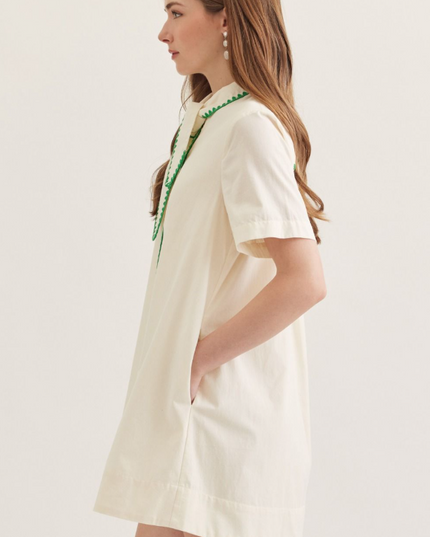 Ric Rac Ecru Mini Dress Dresses in at Wrapsody