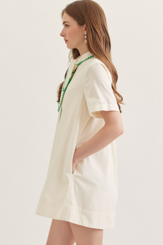 Ric Rac Ecru Mini Dress Dresses in at Wrapsody