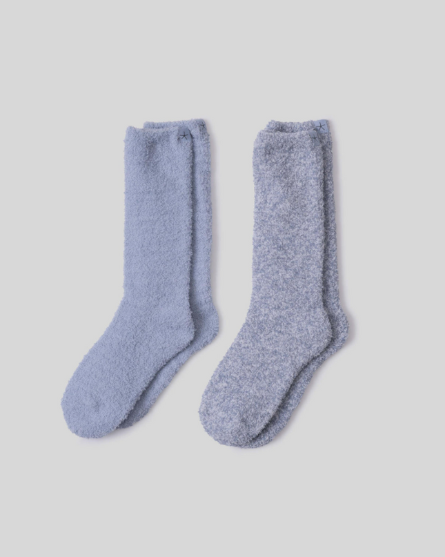 Barefoot Dreams CozyChic Socks Snow Drop Set Loungewear in at Wrapsody