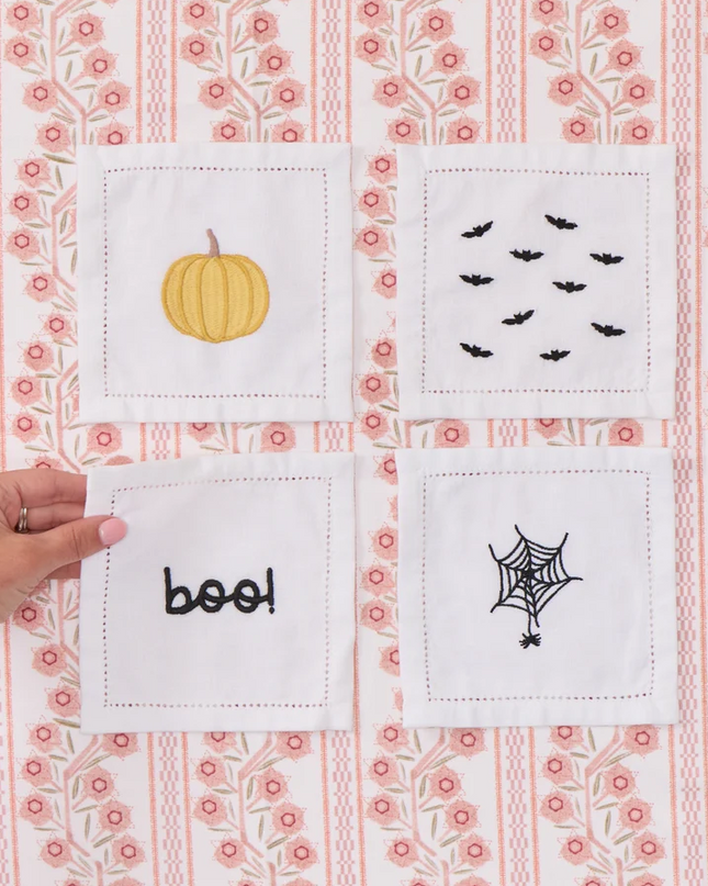 Weezie Cocktail Napkins Spooky Set of 4