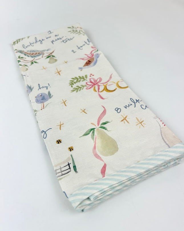 12 Days of Christmas Tea Towel Kitchen Towels in at Wrapsody