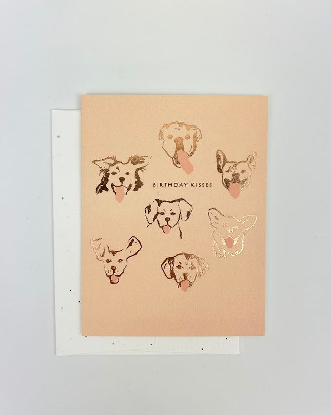 Dog Birthday Kisses Card Paper in  at Wrapsody