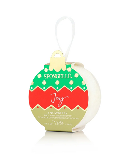 Spongelle Ornament Sponge Joy Snowberry