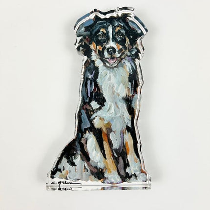 Tri-Colored Australian Shepherd Acrylic Block Home Decor in at Wrapsody