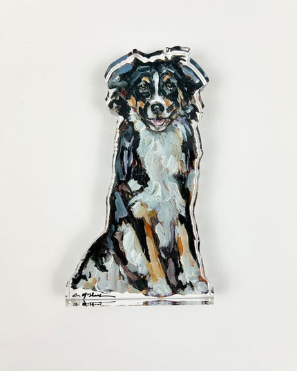 Tri-Colored Australian Shepherd Acrylic Block Home Decor in at Wrapsody