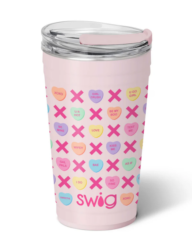 Swig 24oz Party Cup Be Mine Drinkware in at Wrapsody
