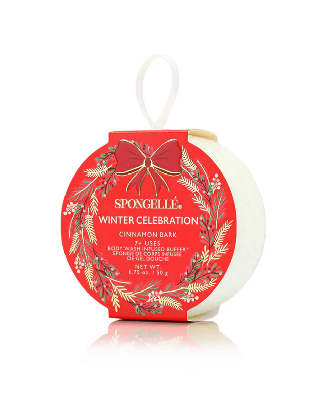 Spongelle Wreath Sponge Cinnamon Bark Bath & Body in at Wrapsody