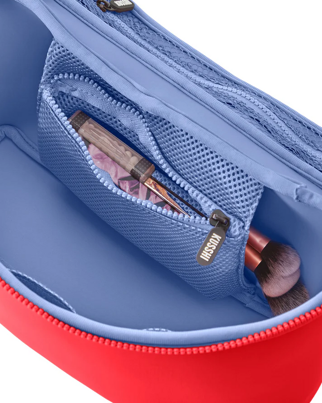 Neoprene Large Train Case Coral Red