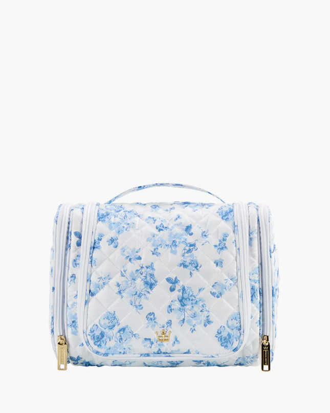 Oliver Thomas Hanging Travel Organizer Denim Floral Travel Accessories in at Wrapsody