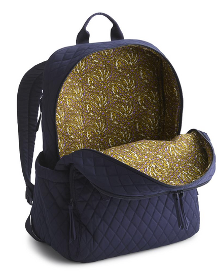 Vera Bradley Peacoat Large Bancroft Backpack