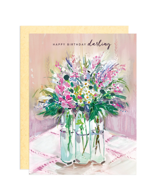 Card Happy Birthday Darling Paper in  at Wrapsody