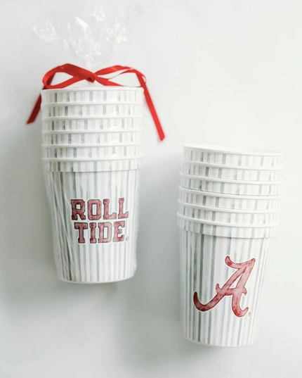 Alabama Stadium Striped Cup Set of 6