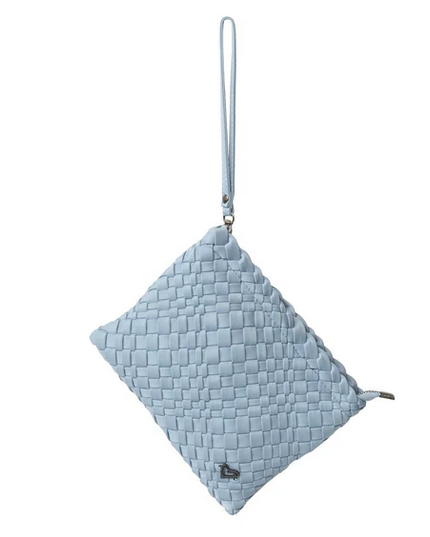 PreneLove London Large Woven Tote - Sky Blue Totes in  at Wrapsody