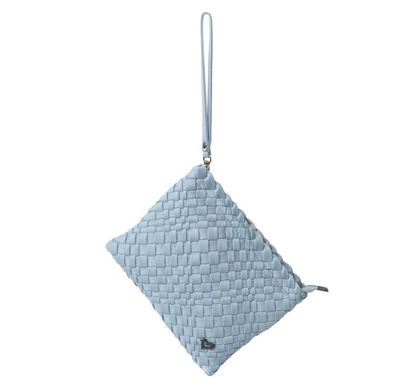 PreneLove London Large Woven Tote - Sky Blue Totes in  at Wrapsody