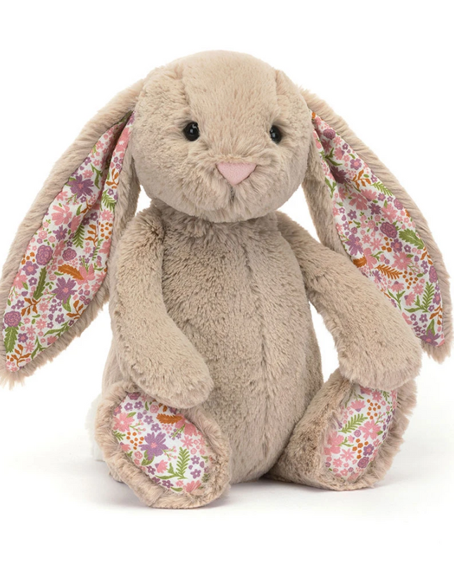 Jellycat Blossom Bunny Beige Petal Medium Soft Toys in at Wrapsody