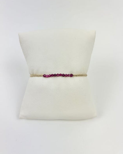 Enewton Bliss 2mm Bracelet - Ruby Bracelets in  at Wrapsody