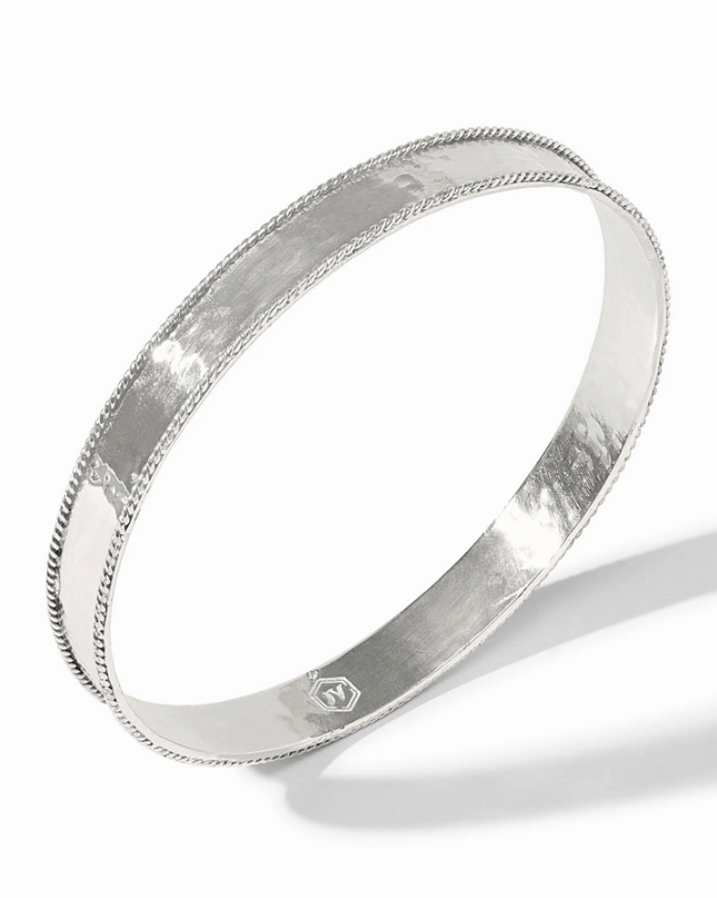 JV Savoy Bangle Silver M Bracelets in at Wrapsody
