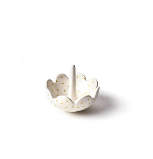 Scallop Swiss Dot Ring Dish Home Decor in  at Wrapsody