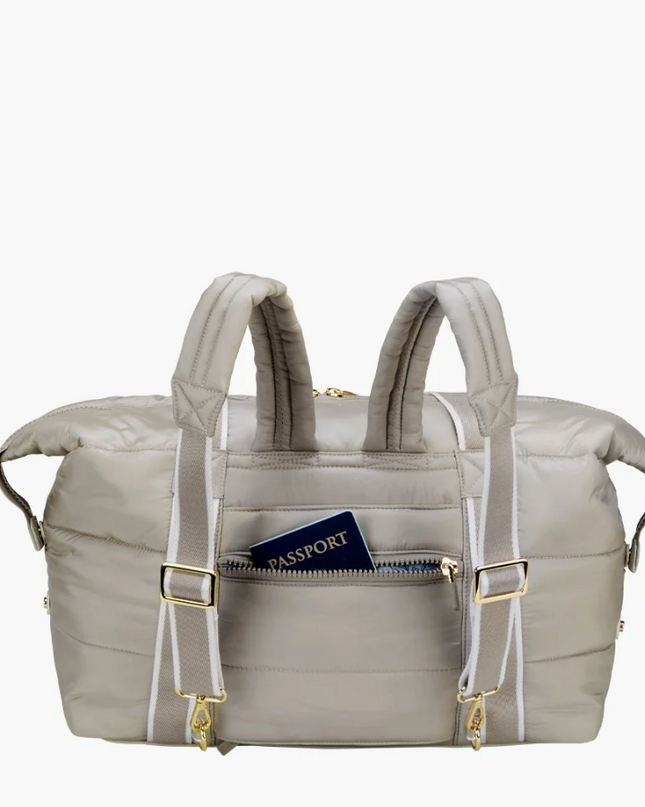 Oliver Thomas Super Traveler Tote/Backpack Dark Grey Taupe Totes in at Wrapsody