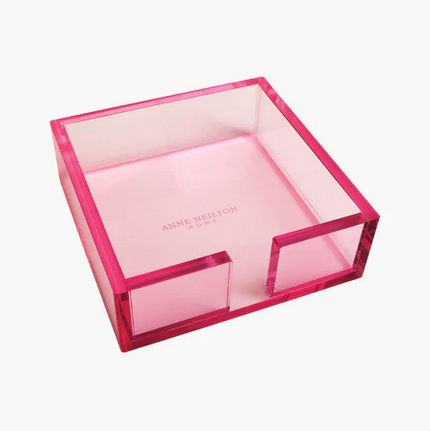 Cocktail Napkin Tray Acrylic Pink Tabletop in at Wrapsody