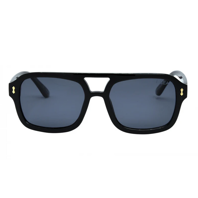 I-SEA Royal Black/Smoke Sunglasses