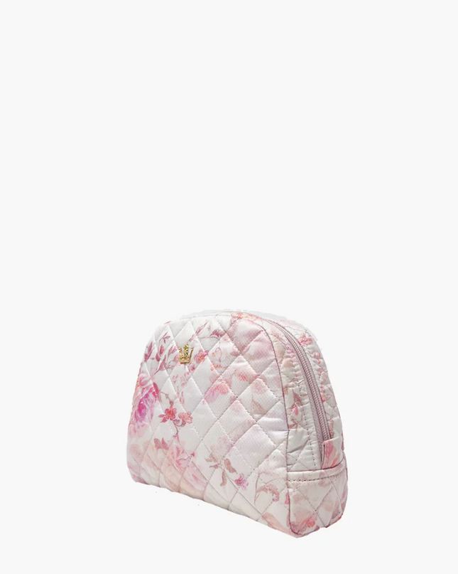 Oliver Thomas KST Cosmetic Medium Petal Pink Rose Print Travel Accessories in at Wrapsody