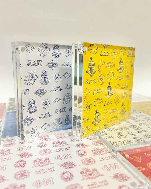 Sorority Toile Frame/Art Block Greek in at Wrapsody