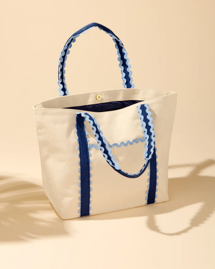 Poppy Blue Tote Totes in at Wrapsody