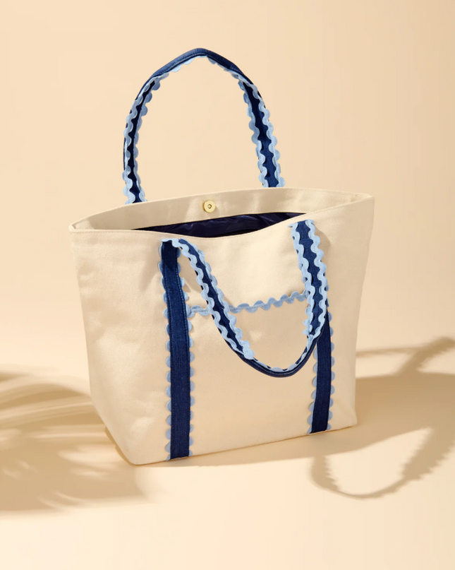 Poppy Blue Tote Totes in at Wrapsody
