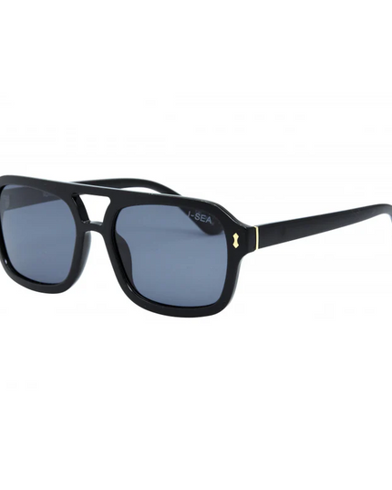 I-SEA Royal Black/Smoke Sunglasses