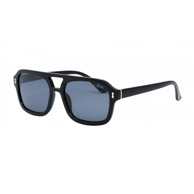 I-SEA Royal Black/Smoke Sunglasses