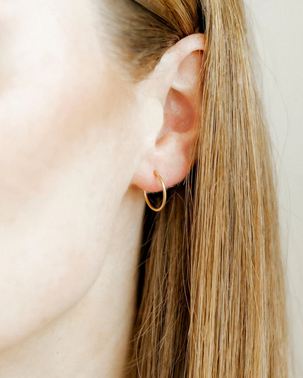 Infinity Ava 12mm Huggie Earrings