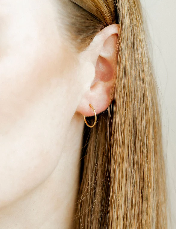 Infinity Ava 12mm Huggie Earrings