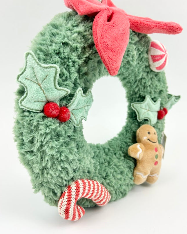 Wreath Festive Green Soft Toys in  at Wrapsody