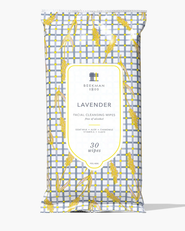 Beekman Facial Cleansing Wipes Bath & Body in Lavender at Wrapsody