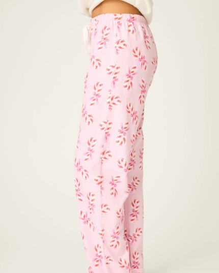 PJ Salvage Flannel Baby Pink Pants Loungewear in at Wrapsody
