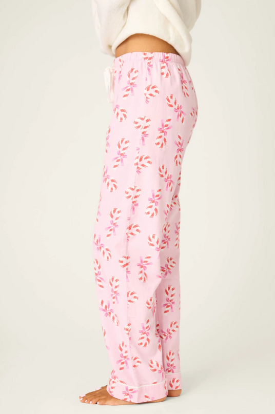 PJ Salvage Flannel Baby Pink Pants Loungewear in at Wrapsody