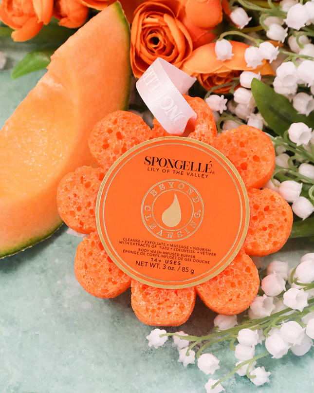 Spongelle 3oz Flower Spongette Lily of the Valley Bath & Body in at Wrapsody