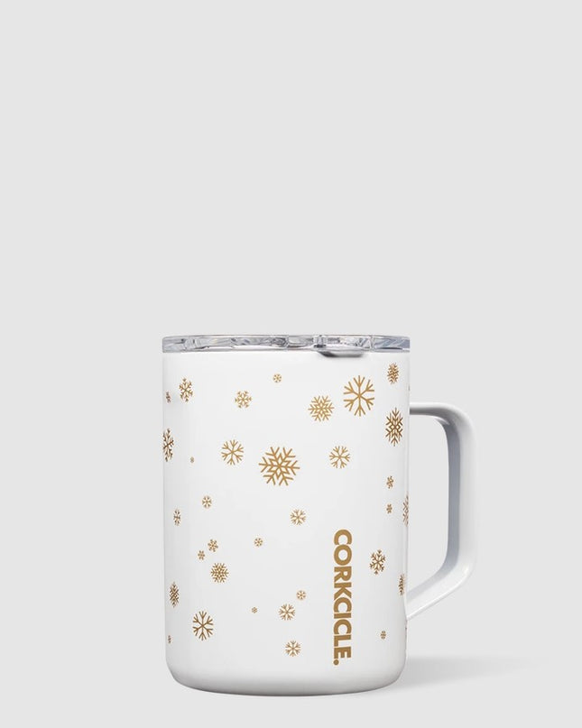 Corkcicle Mug 16oz Drinkware in Snowfall White at Wrapsody