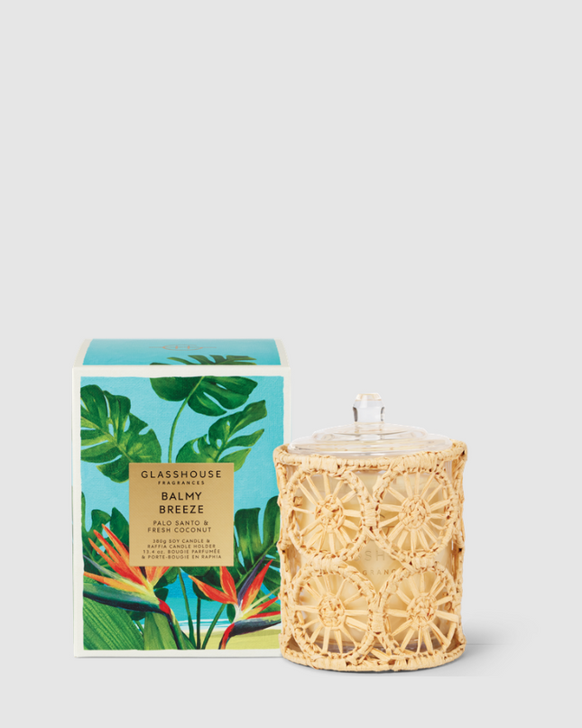 Glasshouse Candle 13.4oz Balmy Breeze Candles in at Wrapsody