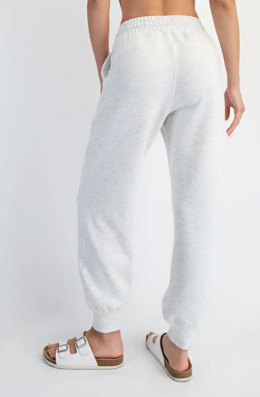 Modal Light Grey Jogger Pants Activewear in at Wrapsody