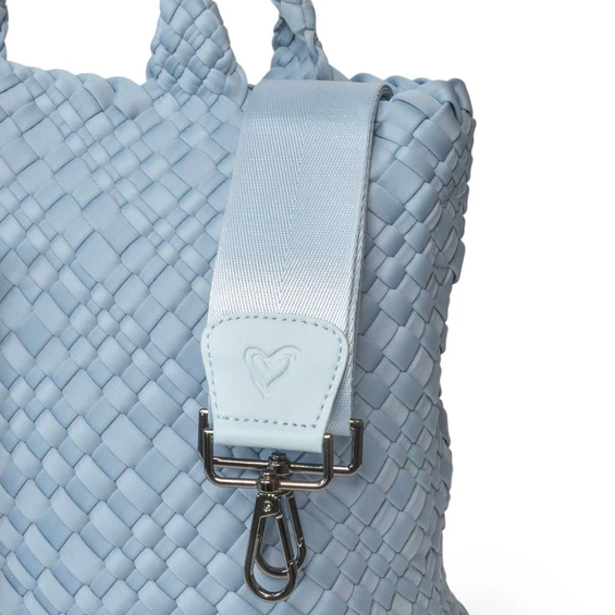 PreneLove London Large Woven Tote - Sky Blue Totes in  at Wrapsody