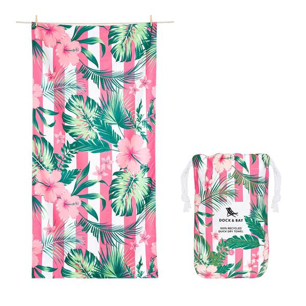 Dock & Bay Microfiber XL Towel Travel Accessories in Heavenly Hibiscus at Wrapsody