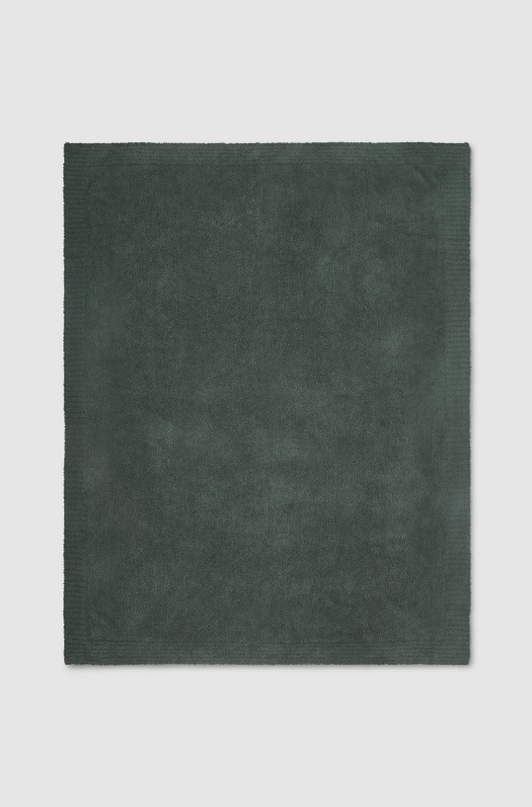 Barefoot Dreams CozyChic Deep Juniper Throw Blankets & Throws in at Wrapsody