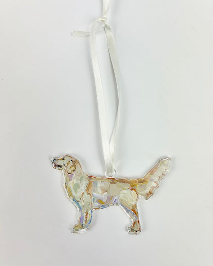 Light Golden Retriever Acrylic Ornament Home Decor in  at Wrapsody